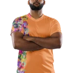 wild peach clothing unisex sports t shirt apricot orange front 1