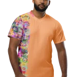 wild peach clothing unisex sports t shirt apricot orange front 3