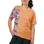 wild peach clothing unisex sports t shirt apricot orange front 5