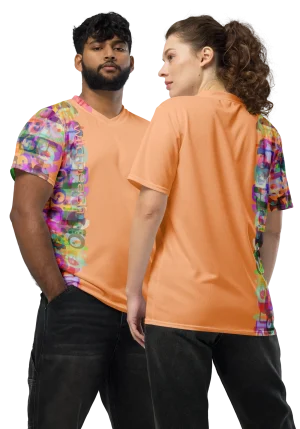 wild peach clothing unisex sports t shirt apricot orange front 6