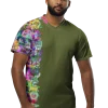 wild peach clothing unisex sports t shirt army green front 6
