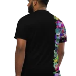 wild peach clothing unisex sports t shirt black back 1