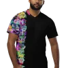 wild peach clothing unisex sports t shirt black front 3