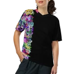 wild peach clothing unisex sports t shirt black front 5