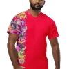 wild peach clothing unisex sports t shirt carmine red front 3