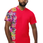 wild peach clothing unisex sports t shirt carmine red front 3