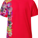wild peach clothing unisex sports t shirt carmine red front 4