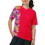 wild peach clothing unisex sports t shirt carmine red front 5