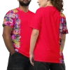 wild peach clothing unisex sports t shirt carmine red front 6