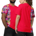 wild peach clothing unisex sports t shirt carmine red front 6