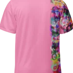 wild peach clothing unisex sports t shirt carnation pink back 2