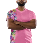 wild peach clothing unisex sports t shirt carnation pink front 1