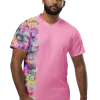 wild peach clothing unisex sports t shirt carnation pink front 3