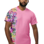 wild peach clothing unisex sports t shirt carnation pink front 3