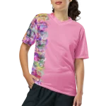 wild peach clothing unisex sports t shirt carnation pink front 5