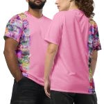wild peach clothing | Design 04 Carnation Pink Sports T shirt | Front view