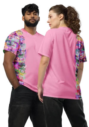 wild peach clothing unisex sports t shirt carnation pink front 6