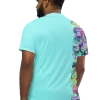 wild peach clothing unisex sports t shirt celeste blue back 1