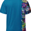 wild peach clothing unisex sports t shirt cerulean blue back 2