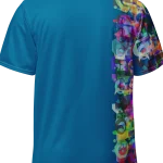 wild peach clothing unisex sports t shirt cerulean blue back 2
