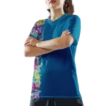 wild peach clothing unisex sports t shirt cerulean blue front 1