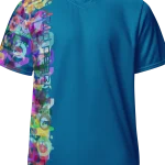 wild peach clothing unisex sports t shirt cerulean blue front 6
