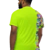wild peach clothing unisex sports t shirt chartreuse yellow back 4