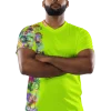 wild peach clothing unisex sports t shirt chartreuse yellow front 1
