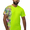 wild peach clothing unisex sports t shirt chartreuse yellow front 3