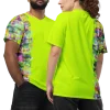 wild peach clothing unisex sports t shirt chartreuse yellow front 6