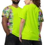 wild peach clothing unisex sports t shirt chartreuse yellow front 6