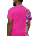 wild peach clothing | Magenta pink sports t-shirt | Back view