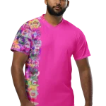 wild peach clothing | Magenta pink sports t-shirt | Front view