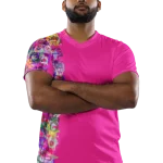 wild peach clothing | Magenta pink sports t-shirt | Front view