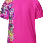 wild peach clothing | Magenta pink sports t-shirt | Front view