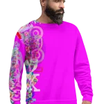 wild peach clothing unisex sweatshirt fuchsia front 2