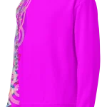 wild peach clothing unisex sweatshirt fuchsia left front 1