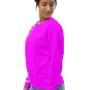 wild peach clothing unisex sweatshirt fuchsia left front 3