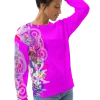 wild peach clothing unisex sweatshirt fuchsia right front 2