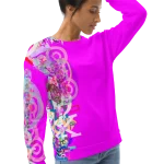 wild peach clothing unisex sweatshirt fuchsia right front 2