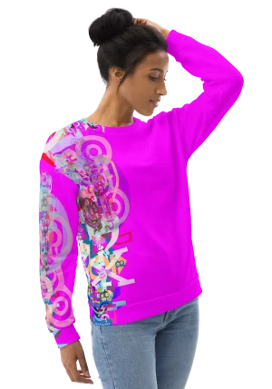 wild peach clothing unisex sweatshirt fuchsia right front 2