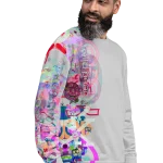 wild peach clothing unisex sweatshirt light grey right front 2