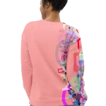 wild peach clothing unisex sweatshirt pink peach back 3