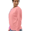 wild peach clothing unisex sweatshirt pink peach left front 3