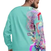 wild peach clothing unisex sweatshirt tiffany blue back 3