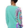 wild peach clothing unisex sweatshirt tiffany blue back 4