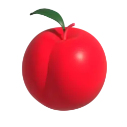 wild peach logo 3d carrmine red 250