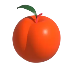 wild peach logo 3d neon orange 250
