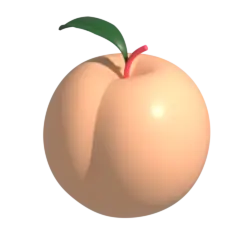 wild peach logo 3d peach 250