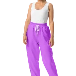 wild peach clothing design 06 heliotrope purple track pants front 3